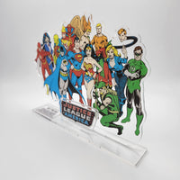 DC Comics Classic JUSTICE LEAGUE OF AMERICA TEAM PICTURE #14 UNRELEASED Acrylic Display