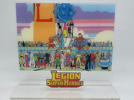 DC Comics Classic LEGION of SUPER HEROES TEAM PICTURE #36 UNRELEASED Acrylic Display