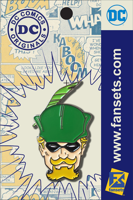 DC Comics Classic Green Arrow Hero Head Licensed Fansets Pin