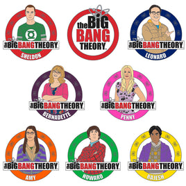 The Big Bang Theory Complete 8 Pin Set