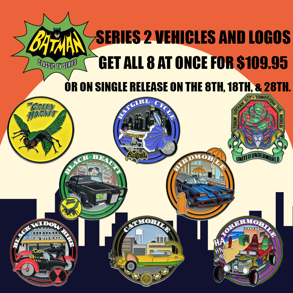 DC Comics Batman 1966 SERIES 4 #50 Collection Vehicles and Logos 8 PAC ...