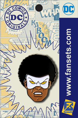 DC Comics Classic Black Lightning Hero Head Licensed FanSets Pin