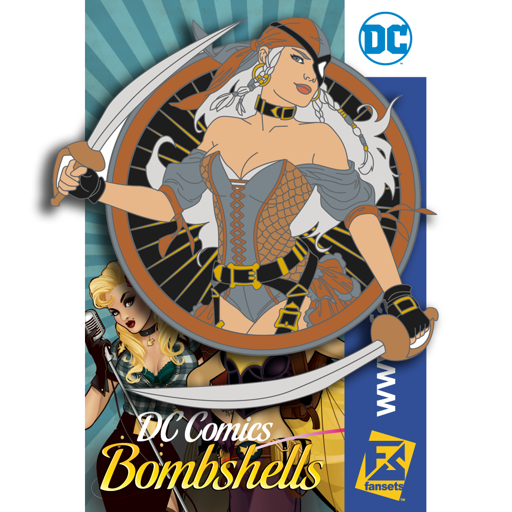 DC Comics Bombshells RAVAGER Badge #168 UNRELEASED| PinForce
