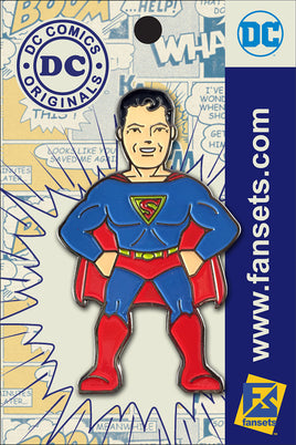 DC Comics Classic SUPERMAN 1st APPEARANCE Licensed FanSets Pin MicroJustice