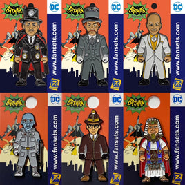 DC Comics Batman 1966 SERIES 2 Collection VILLAINS 6 PACK Licensed FanSets