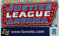 DC Comics Classic JUSTICE LEAGUE OF AMERICA 3 INCH LOGO PIN #30 UNRELEASED Licensed FanSets Pin